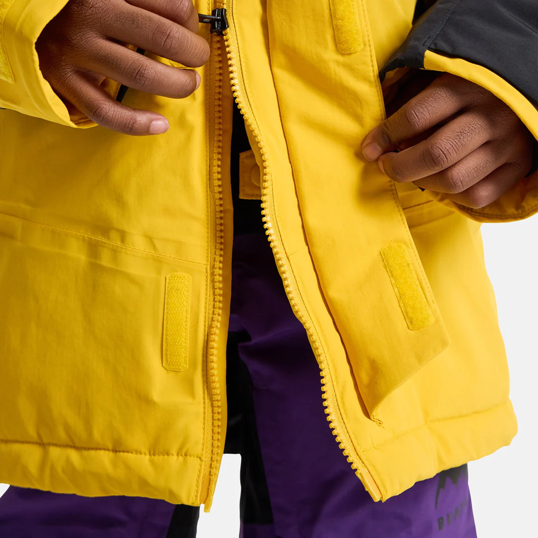 BURTON Kids' Ascutney Jacket 2026 - Goldenrod/True Black - Image 6