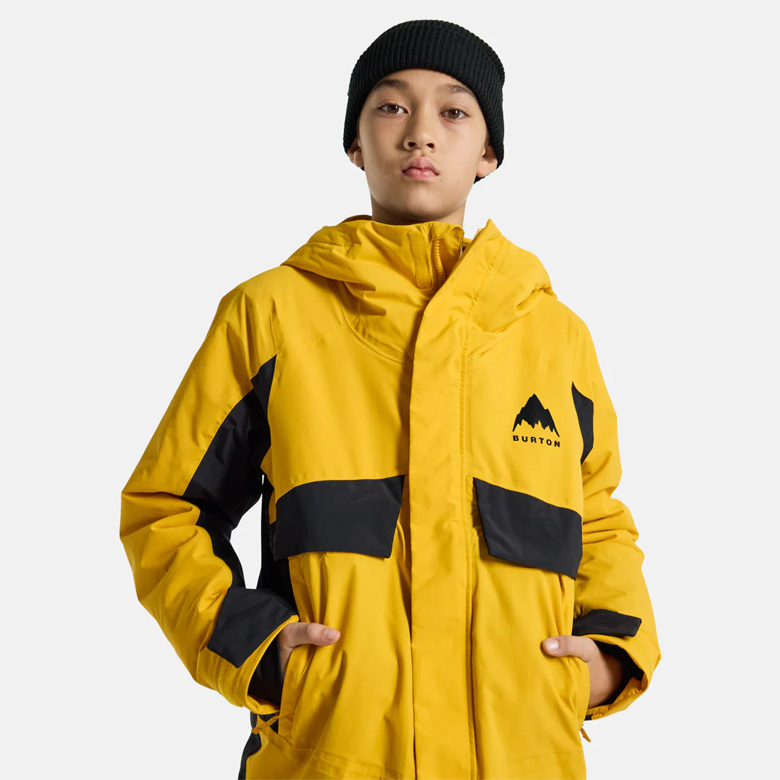 BURTON Kids' Ascutney Jacket 2026 - Goldenrod/True Black - Image 7