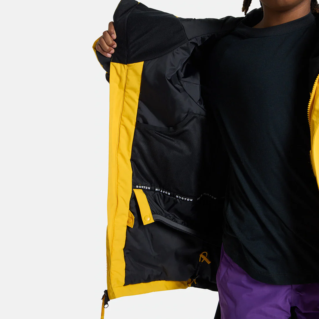 BURTON Kids' Ascutney Jacket 2026 - Goldenrod/True Black - Image 8