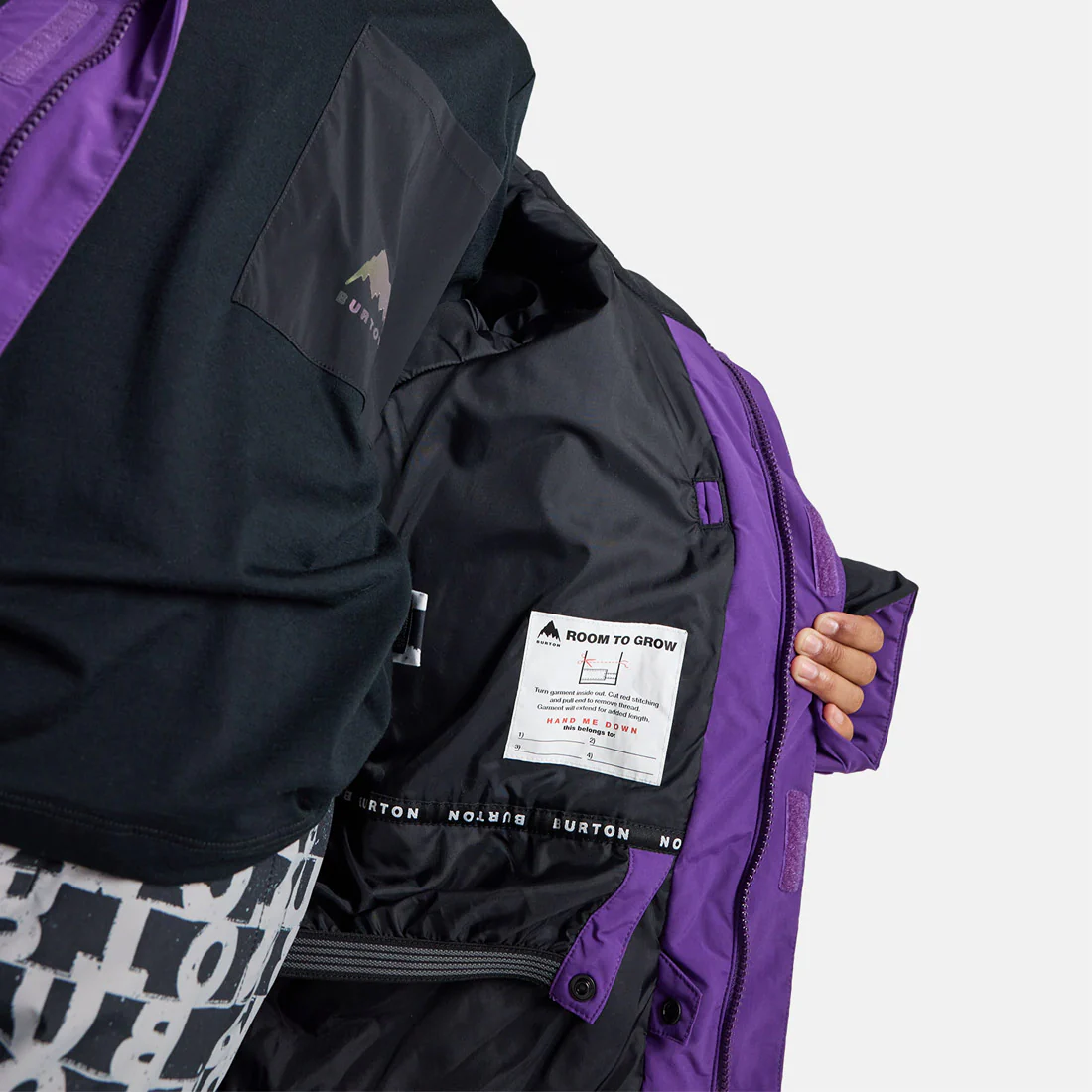 BURTON Kids' Ascutney Jacket 2026 - Imperial Purple/True Black - Image 7