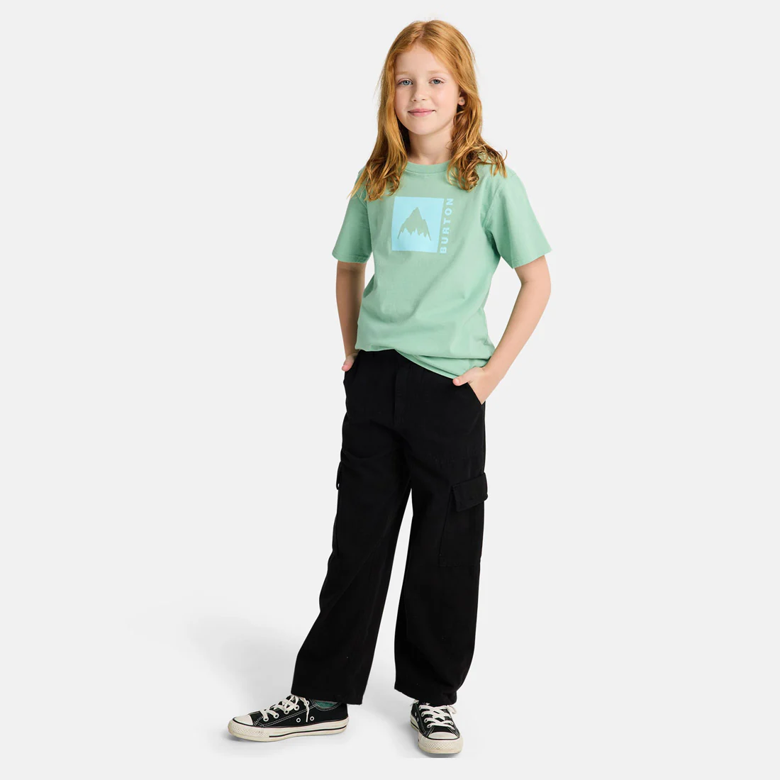 BURTON Kids' Classic Mountain High Tee - Soft Sage - Image 4