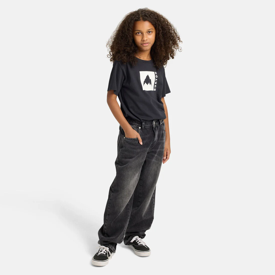 BURTON Kids' Classic Mountain High Tee - True Black - Image 4