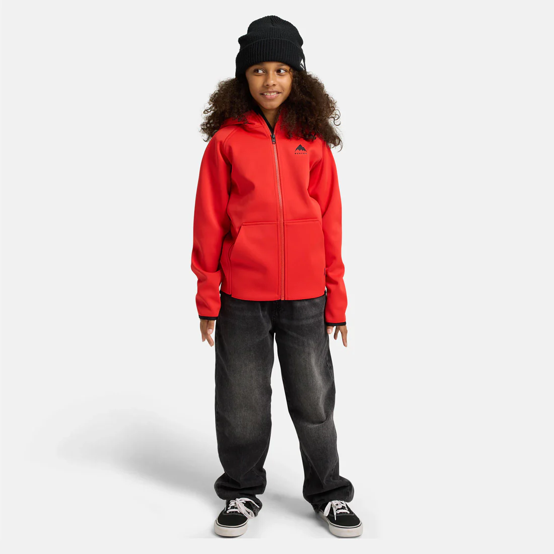 BURTON Kids' Crown Weatherproof Full Zip Hood - Flame Scarlet - Image 4