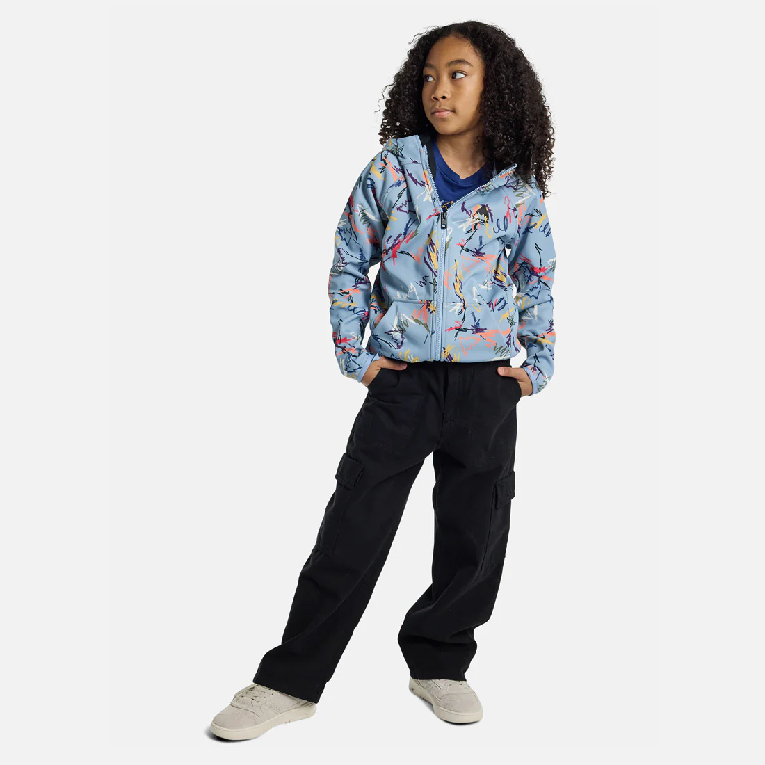 BURTON Kids' Crown Weatherproof Full Zip Hood - Scribble - Image 3