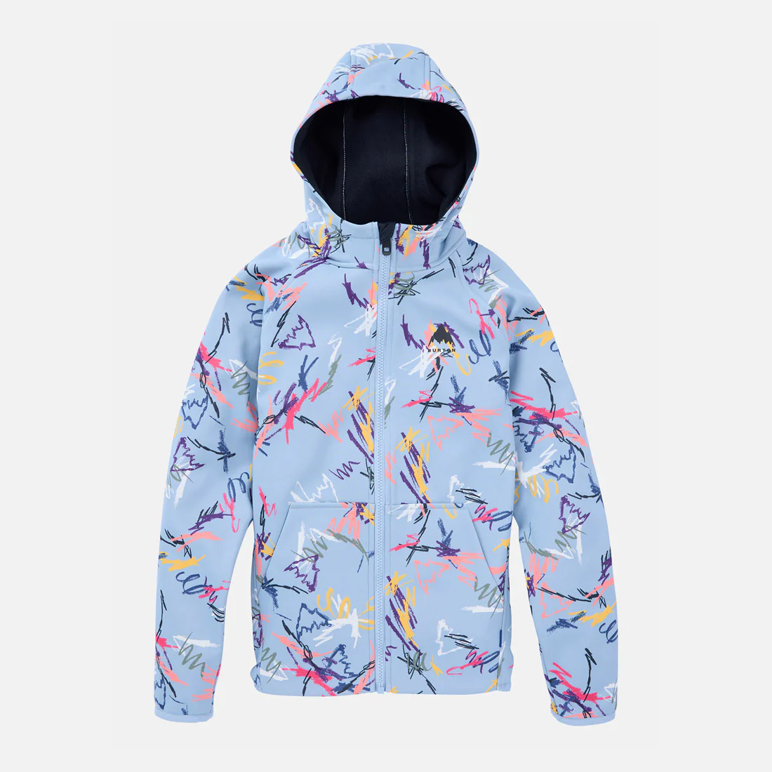 BURTON Kids' Crown Weatherproof Full Zip Hood - Scribble - Image 4