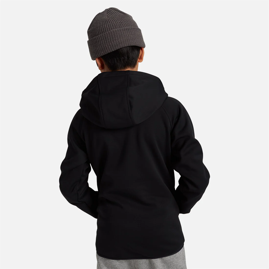 BURTON Kids' Crown Weatherproof Full Zip Hood - True Black - Image 4
