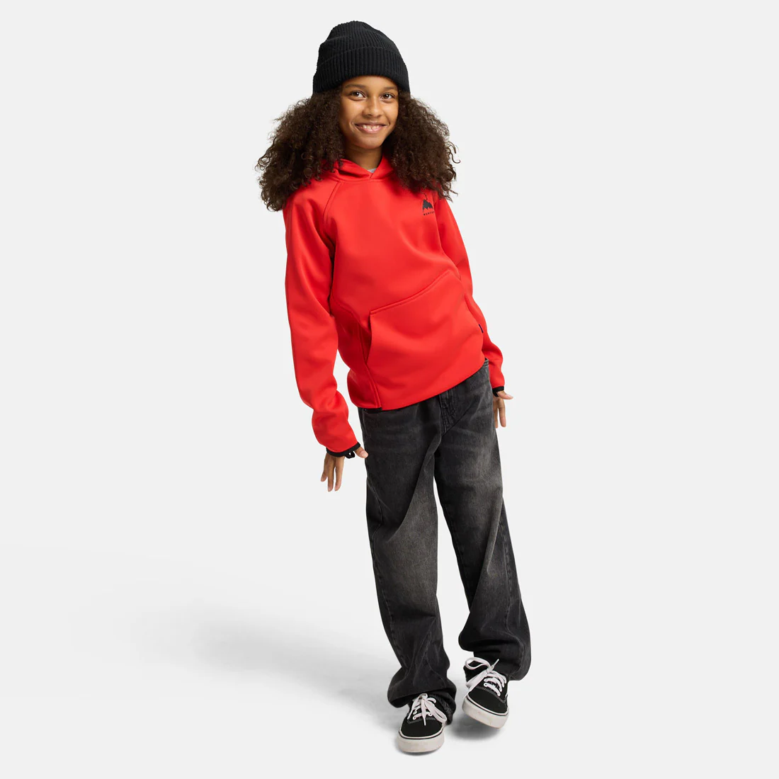 BURTON Kids' Crown Weatherproof Pullover Hood - Flame Scarlet - Image 4