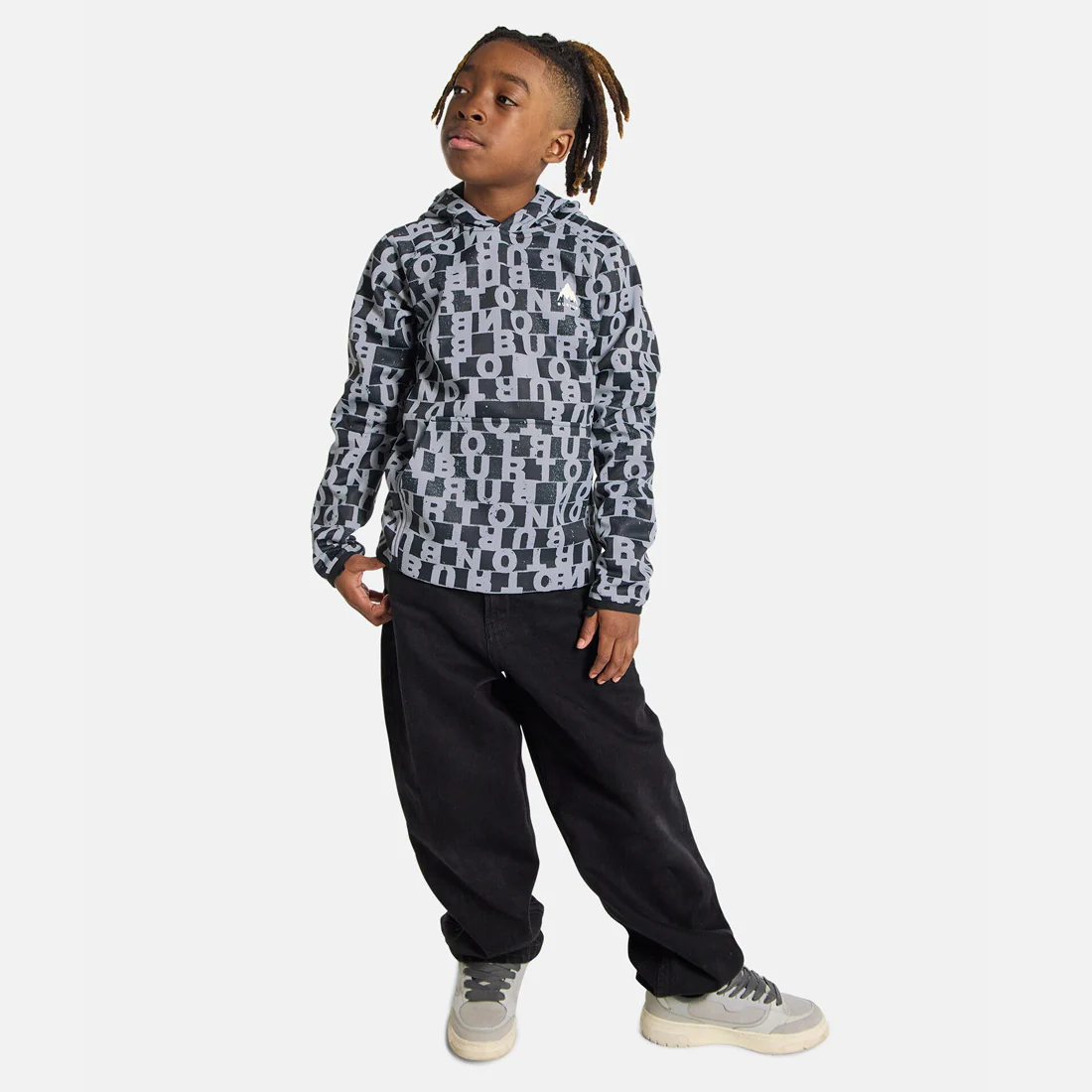 BURTON Kids' Crown Weatherproof Pullover Hood - Lined Letters - Image 4
