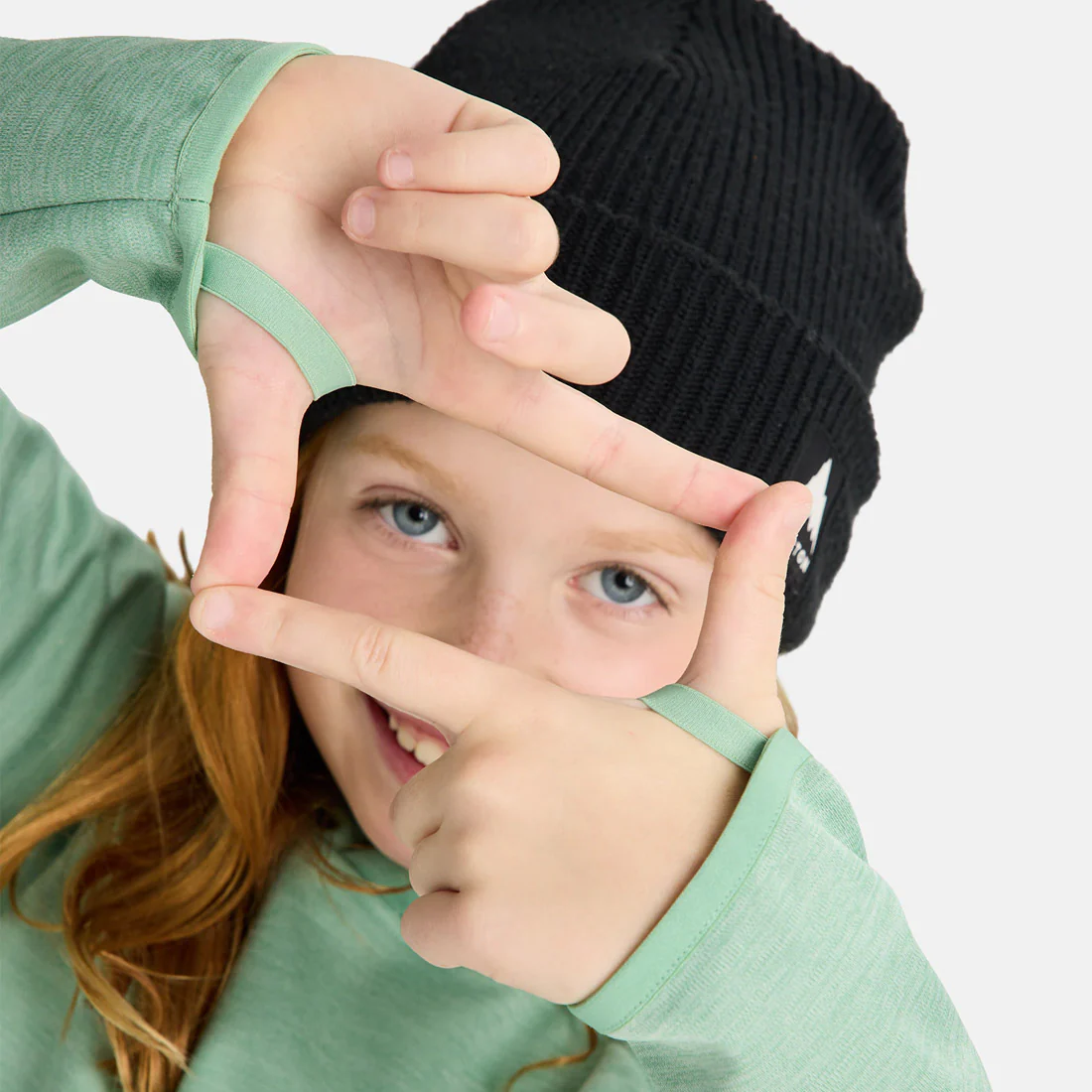 BURTON Kids' Crown Weatherproof Pullover Hood - Soft Sage Heather - Image 3