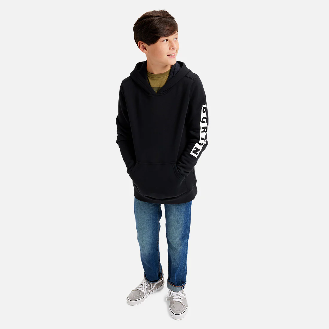 BURTON Kids' Elite Pullover Hood - True Black - Image 3