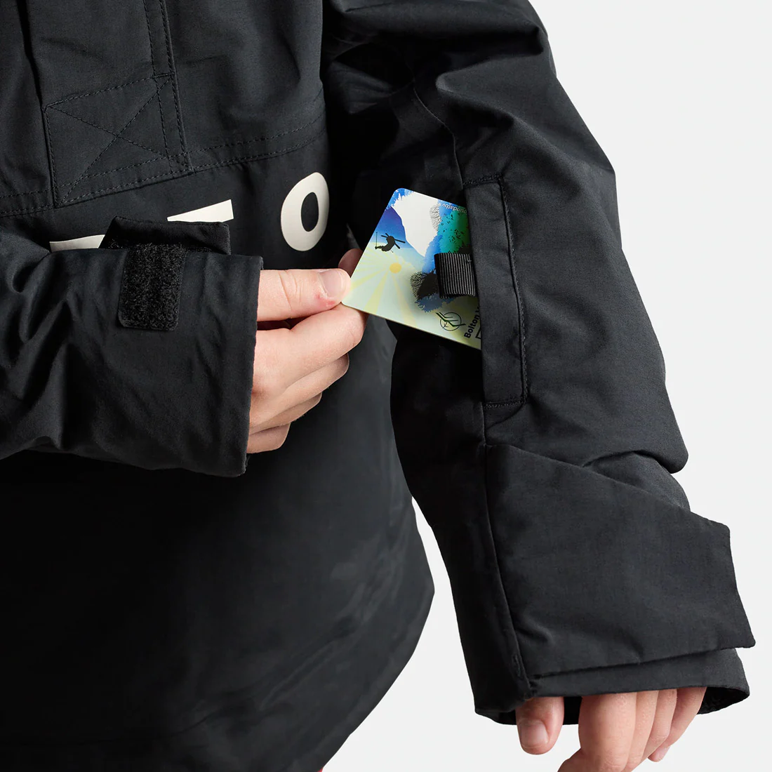 BURTON Kids' Frostner Anorak 2026 - True Black - Image 3