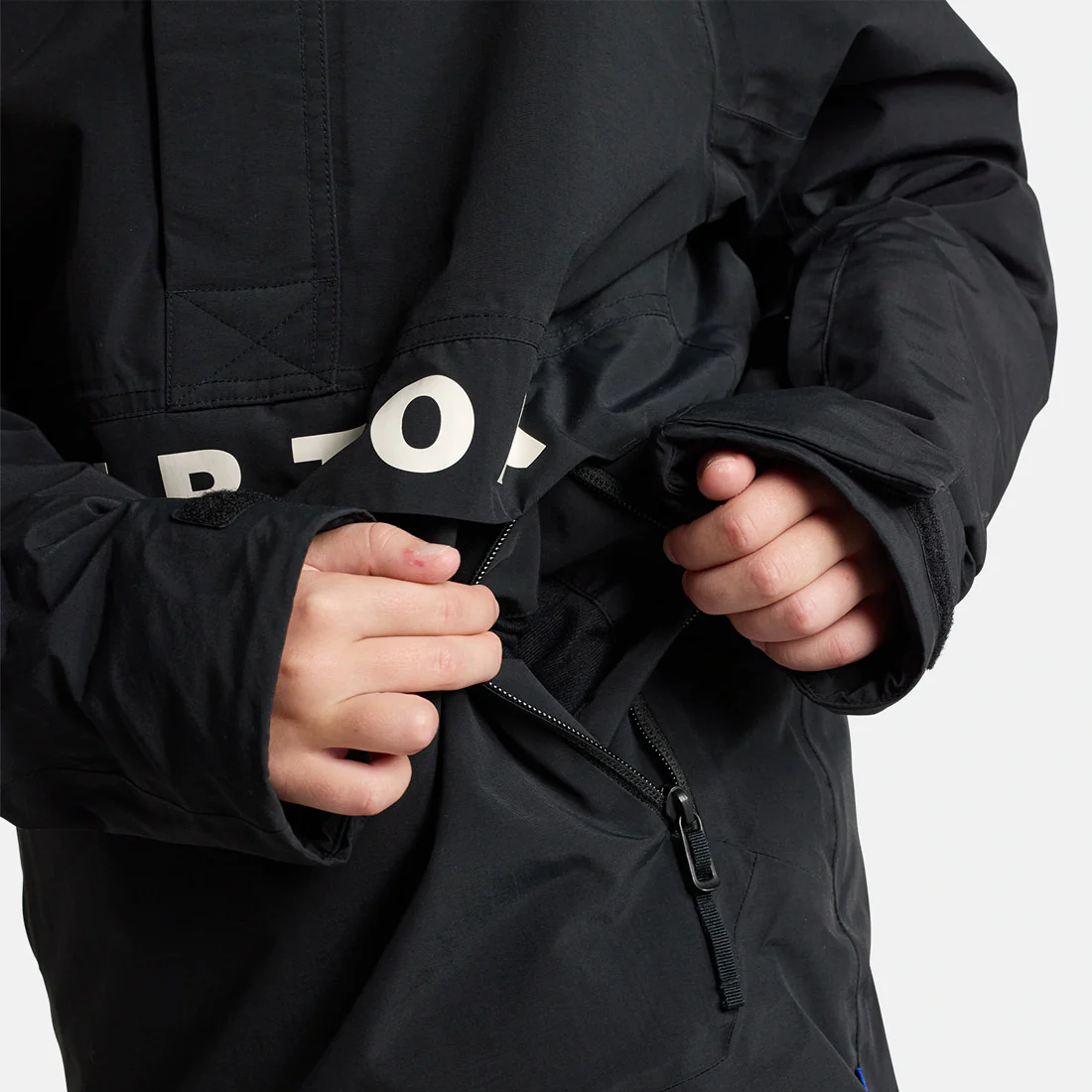 BURTON Kids' Frostner Anorak 2026 - True Black - Image 6