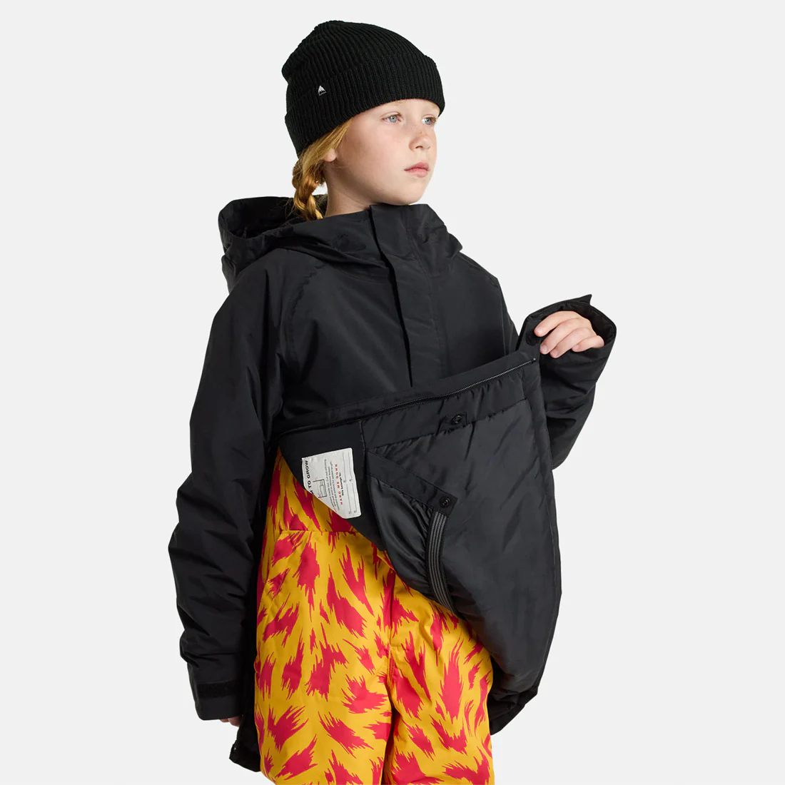 BURTON Kids' Frostner Anorak 2026 - True Black - Image 7