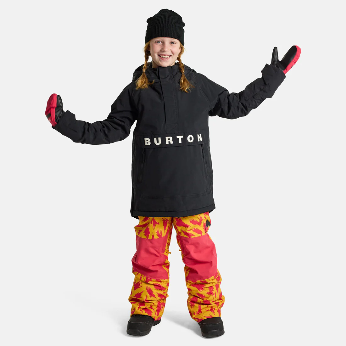 BURTON Kids' Frostner Anorak 2026 - True Black - Image 8