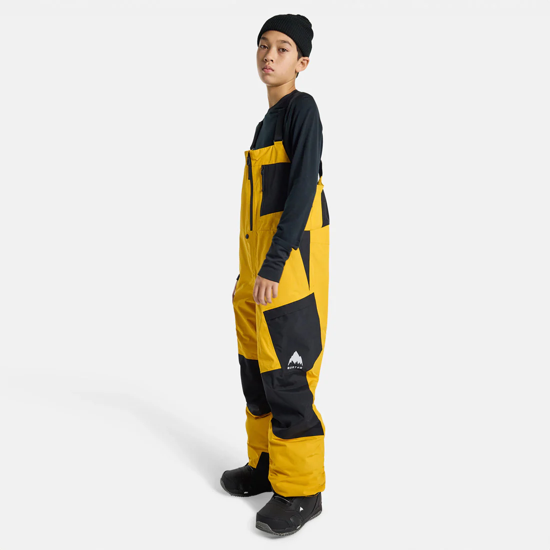 BURTON Kids' Gore-Tex 2L Powline Bib Pant 2025 - Goldenrod/True Black - Image 3