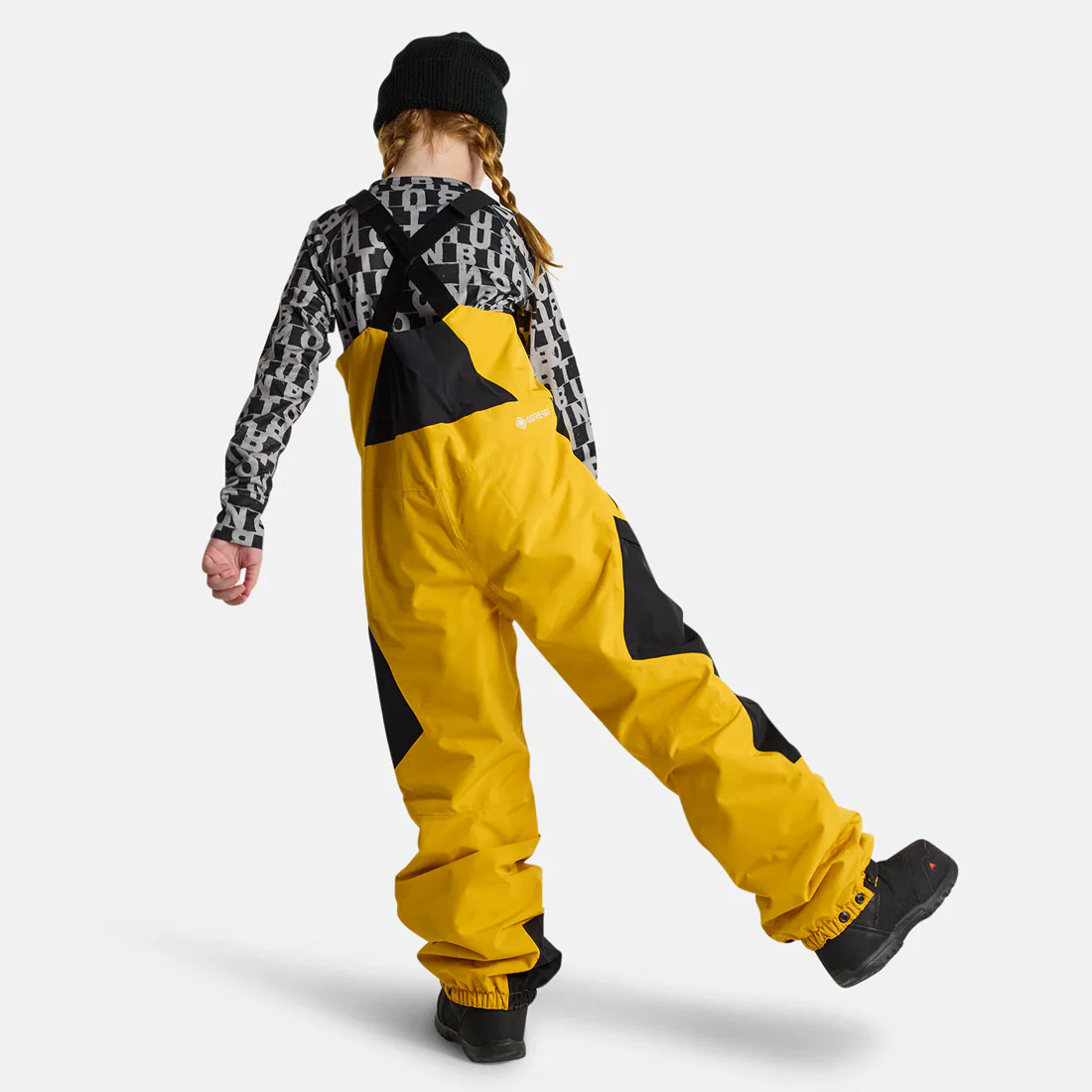 BURTON Kids' Gore-Tex 2L Powline Bib Pant 2025 - Goldenrod/True Black - Image 4
