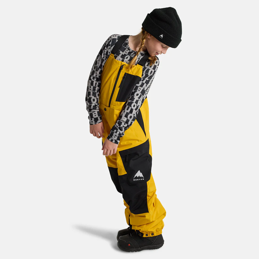 BURTON Kids' Gore-Tex 2L Powline Bib Pant 2025 - Goldenrod/True Black - Image 9