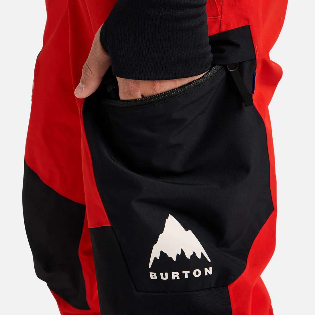 BURTON Kids' Gore-Tex 2L Powline Bib Pant 2026 - Flame Scarlet/True Black - Image 4