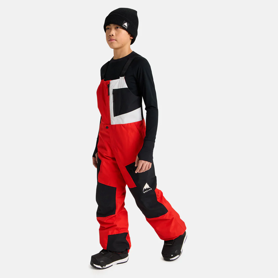BURTON Kids' Gore-Tex 2L Powline Bib Pant 2026 - Flame Scarlet/True Black - Image 7