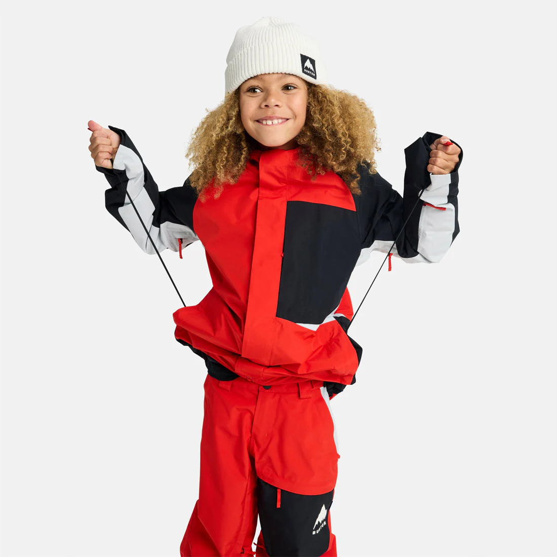 BURTON Kids' Gore-Tex 2L Powline Jacket 2026 - Flame Scarlet/True Black - Image 4