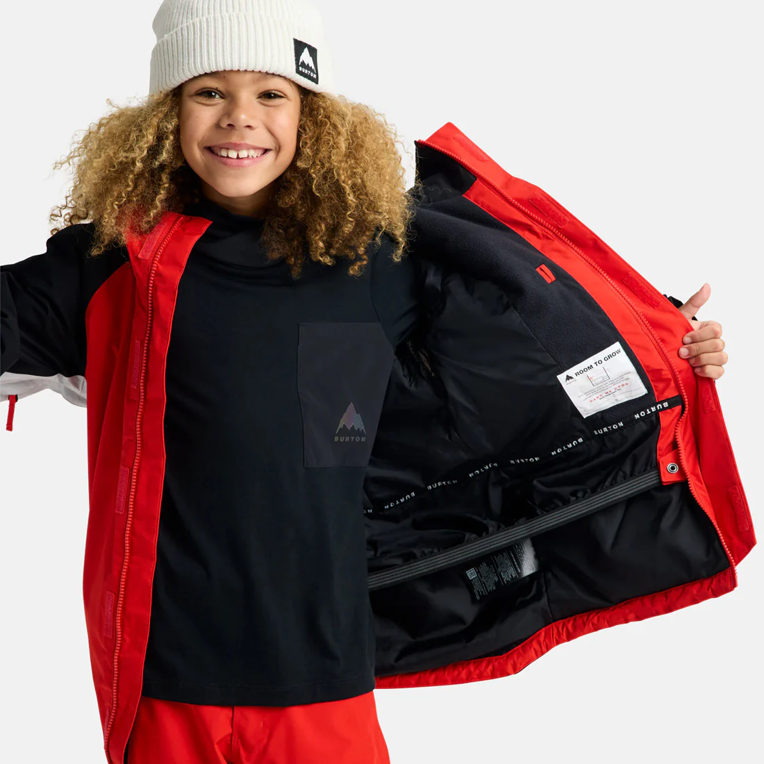 BURTON Kids' Gore-Tex 2L Powline Jacket 2026 - Flame Scarlet/True Black - Image 6