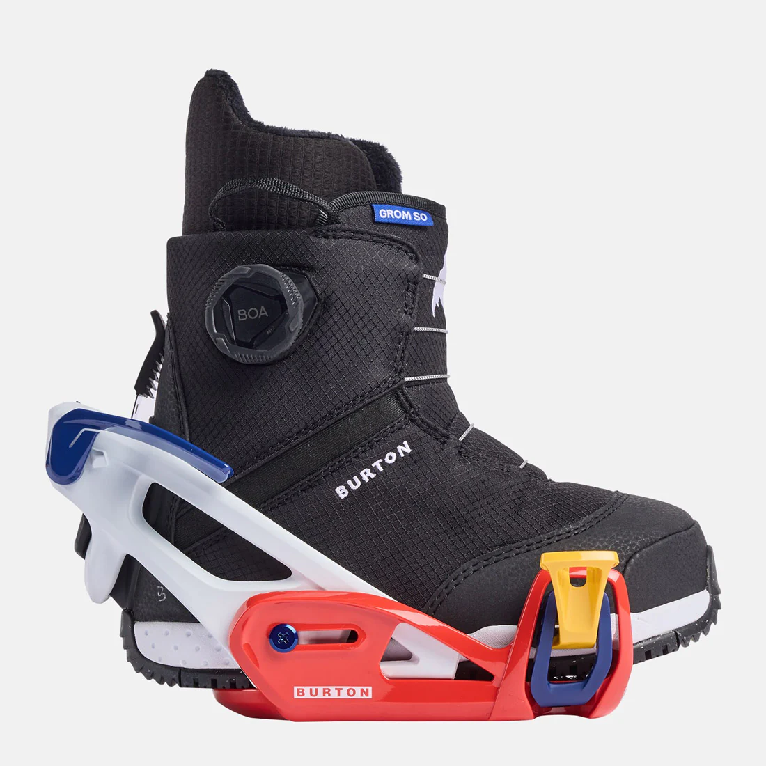 BURTON Kids' Grom Step On Bindings 2026 - White/Multi - Image 5