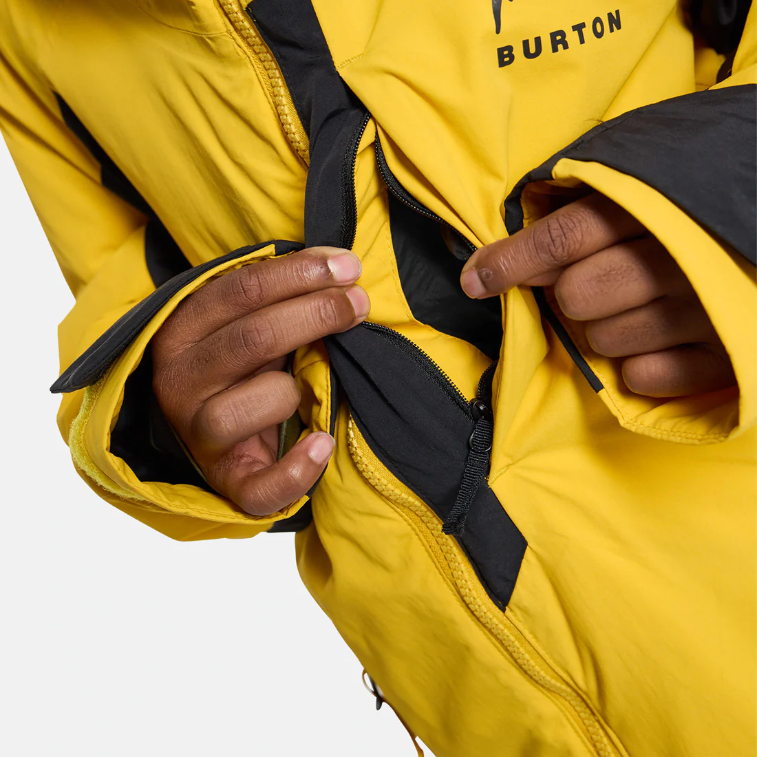 BURTON Kids' Hillslope Jacket 2026 - Goldenrod/True Black - Image 5