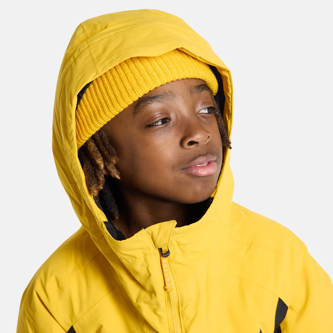 BURTON Kids' Hillslope Jacket 2026 - Goldenrod/True Black - Image 6
