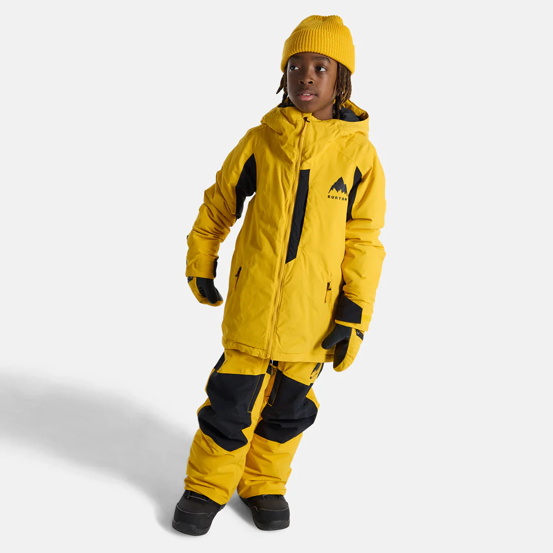 BURTON Kids' Hillslope Jacket 2026 - Goldenrod/True Black - Image 8