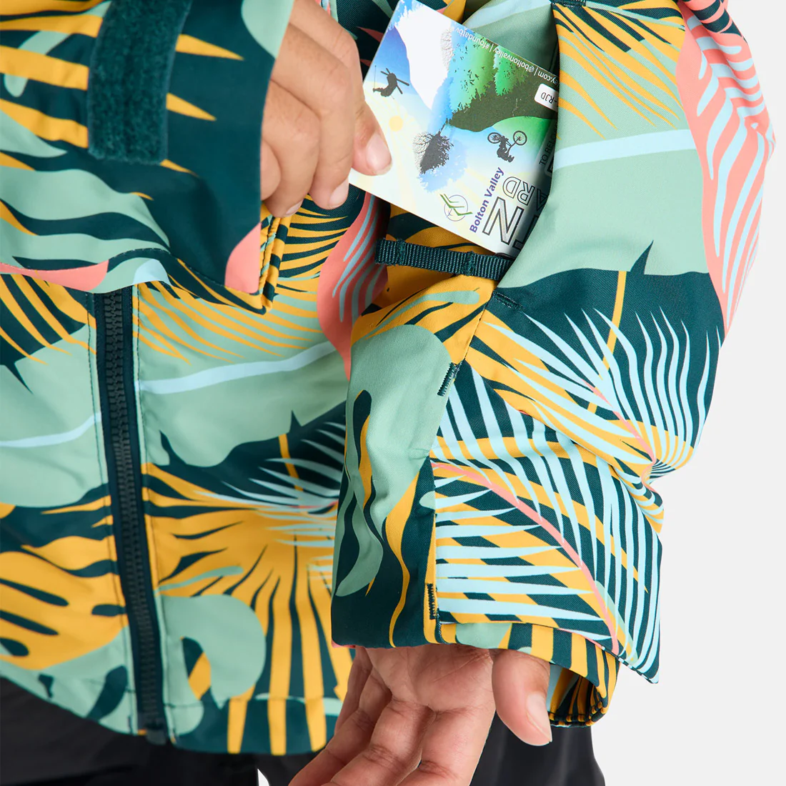 BURTON Kids' Hillslope Jacket 2026 - Oversized Tropical - Image 3