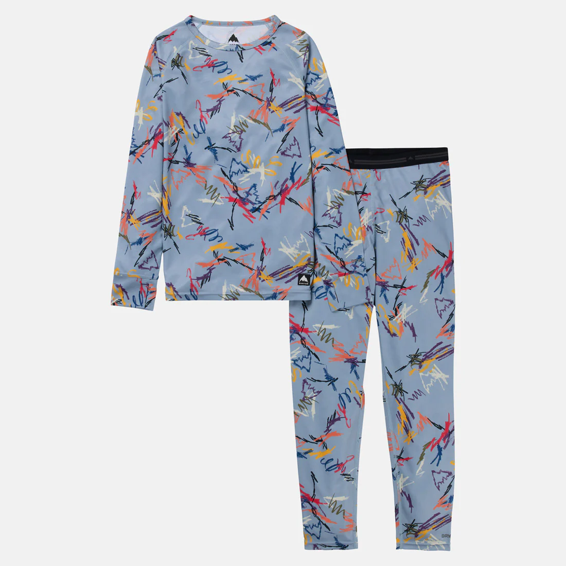 BURTON Kids' Lightweight Fleece Set - Scribble - Image 3