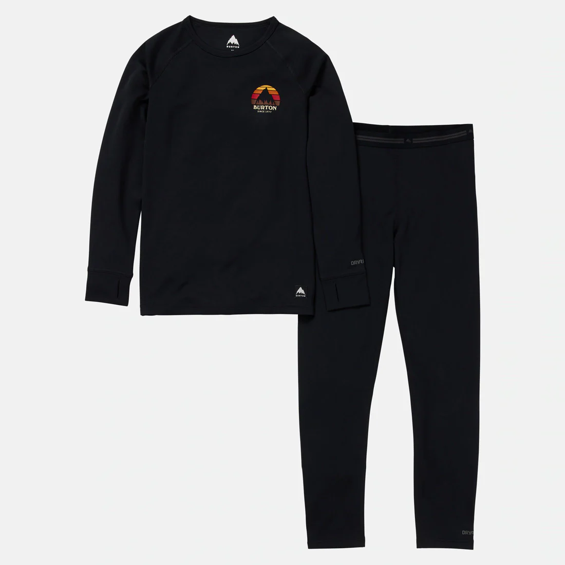 BURTON Kids' Lightweight Fleece Set - True Black - Image 3