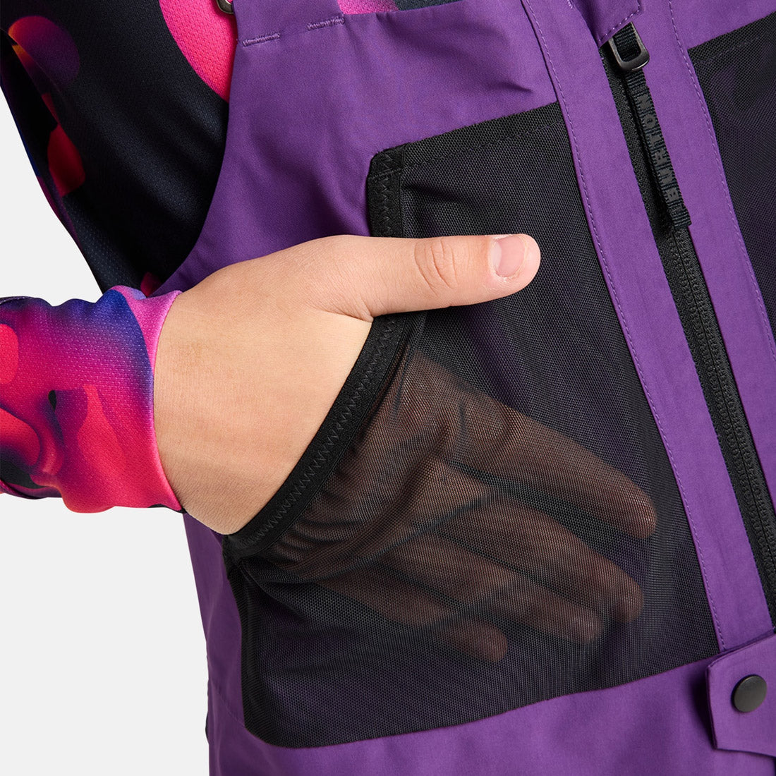 BURTON Kids' Outbeam 3L Bib Pant 2026 - Imperial Purple/True Black - Image 5