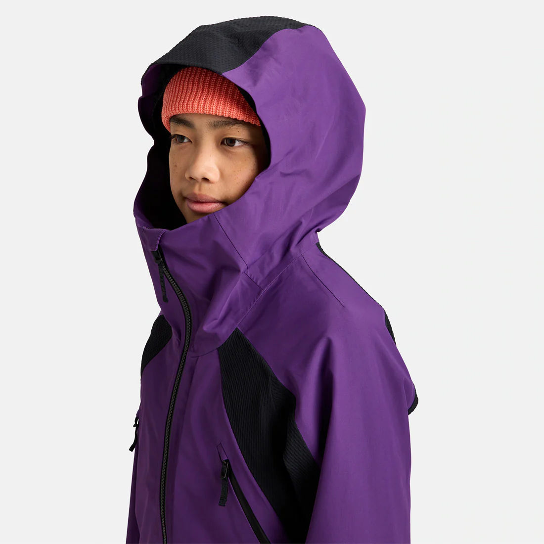 BURTON Kids' Outbeam 3L Jacket System 2026 - Imperial Purple/True Black - Image 3