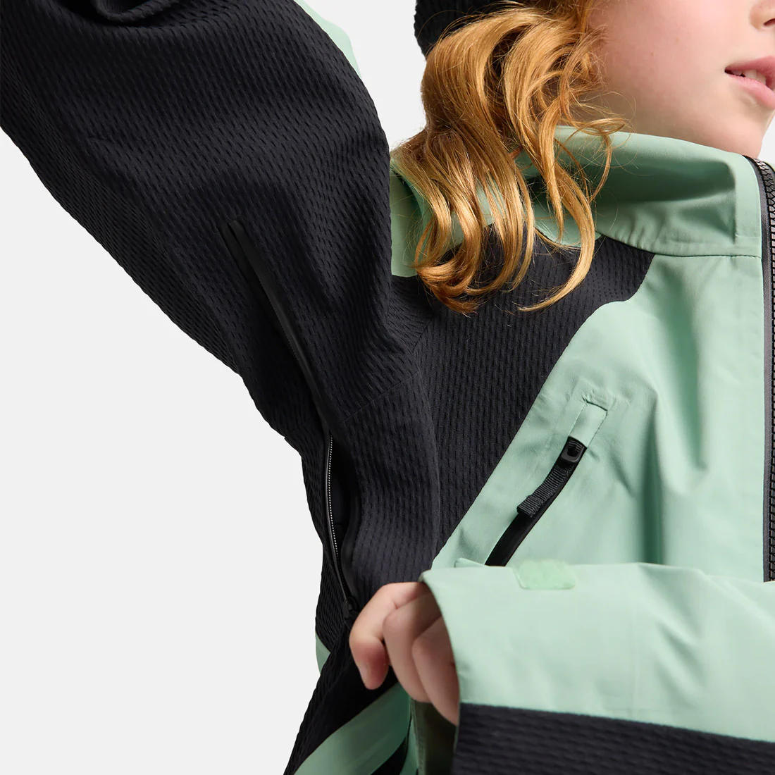 BURTON Kids' Outbeam 3L Jacket System 2026 - Soft Sage/True Black - Image 4