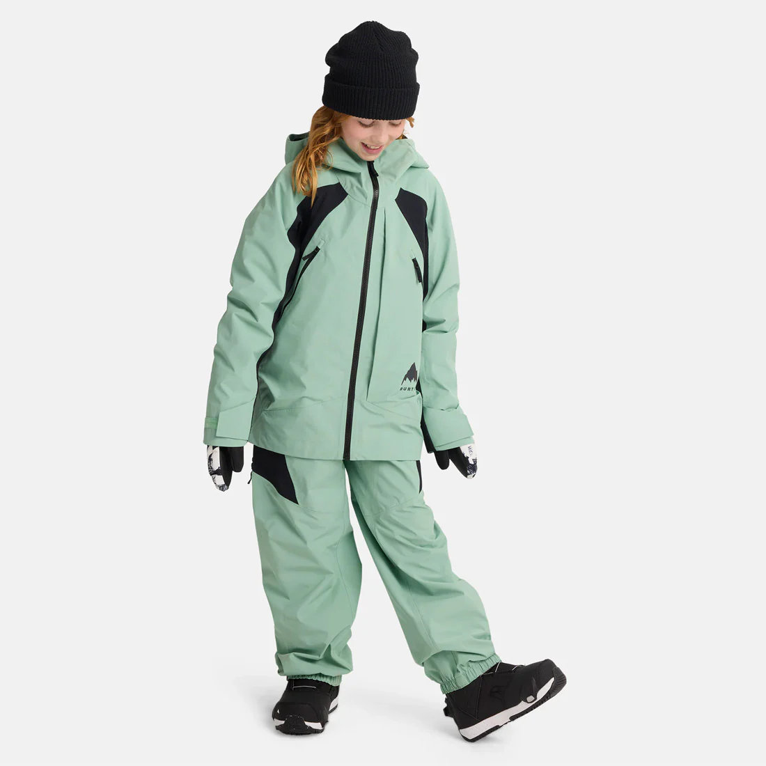 BURTON Kids' Outbeam 3L Jacket System 2026 - Soft Sage/True Black - Image 8