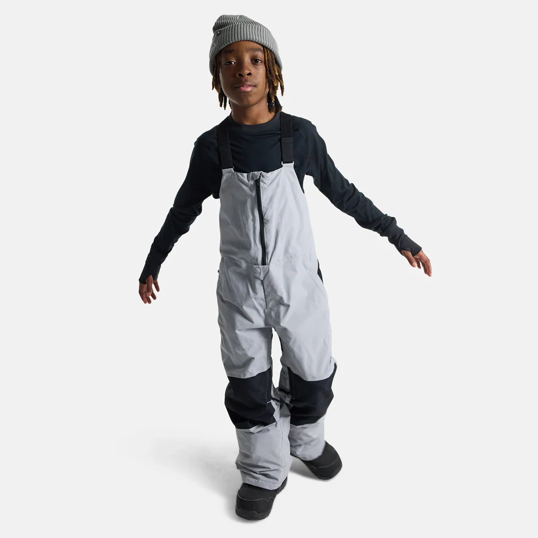 BURTON Kids' Skylar Bib Pant 2026 - Silver Sconce - Image 7