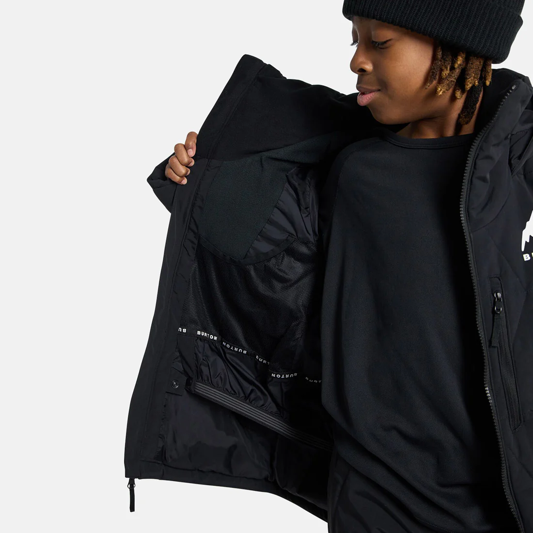 BURTON Kids' Spindal Jacket 2026 - True Black - Image 7