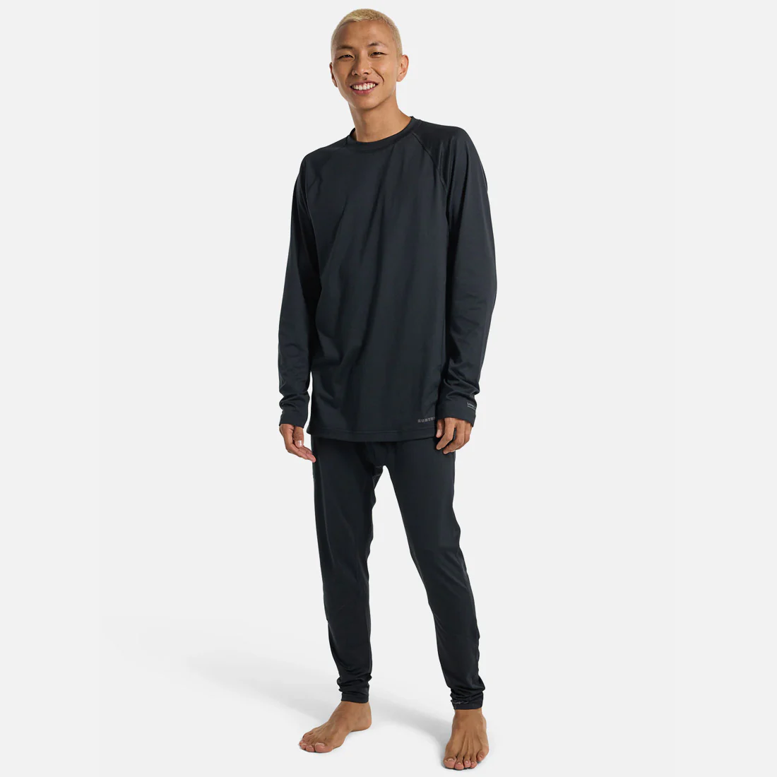 BURTON Midweight Base Layer Crew - True Black - Image 2