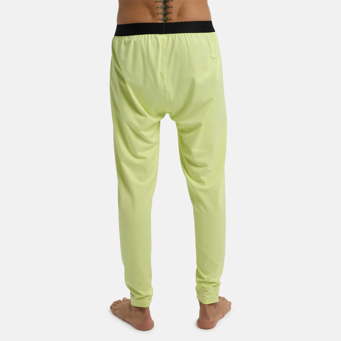 BURTON Midweight Base Layer Pants - Glow Yellow Green - Image 2