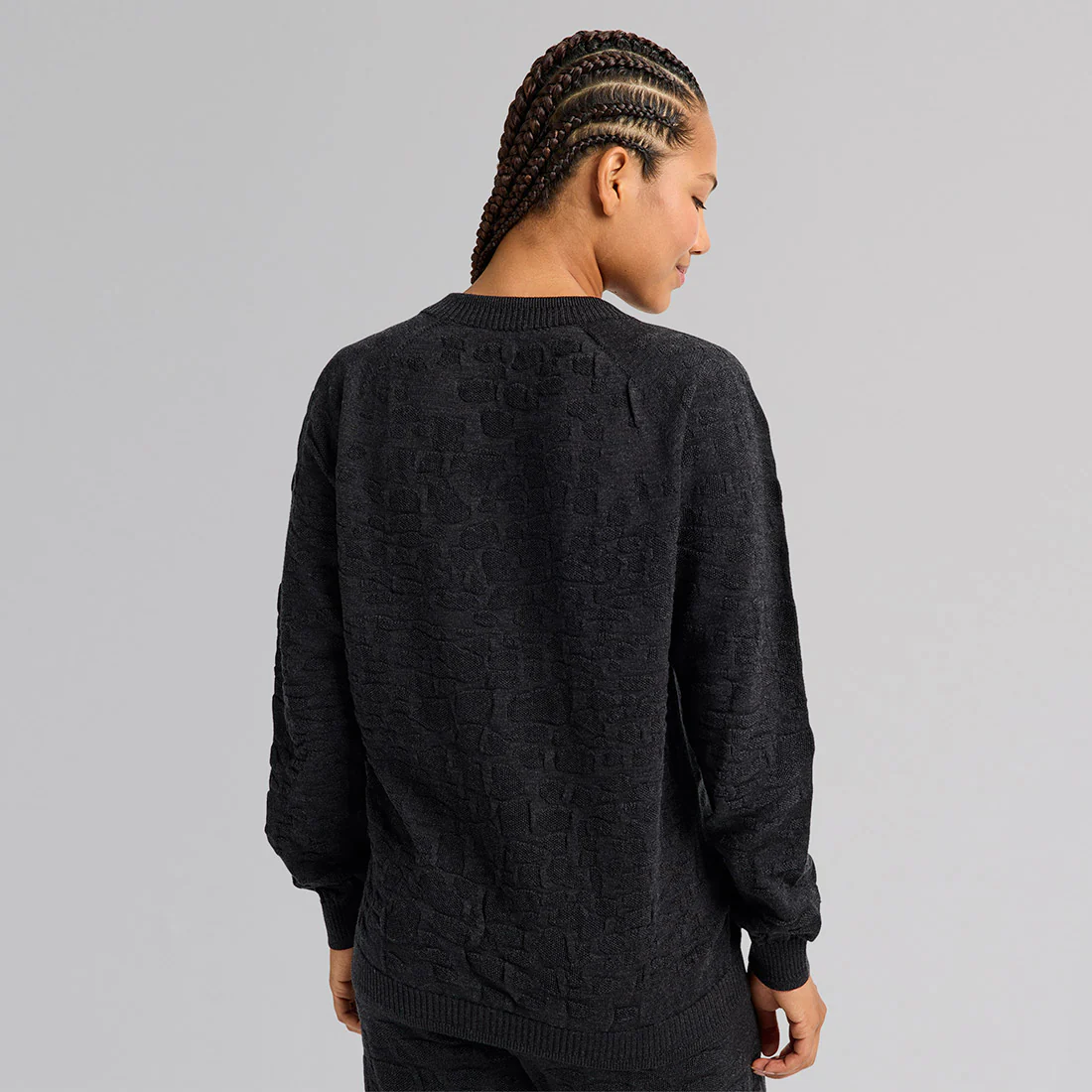 BURTON MINE77 3D Knit Merino Crew - Charcoal - Image 2