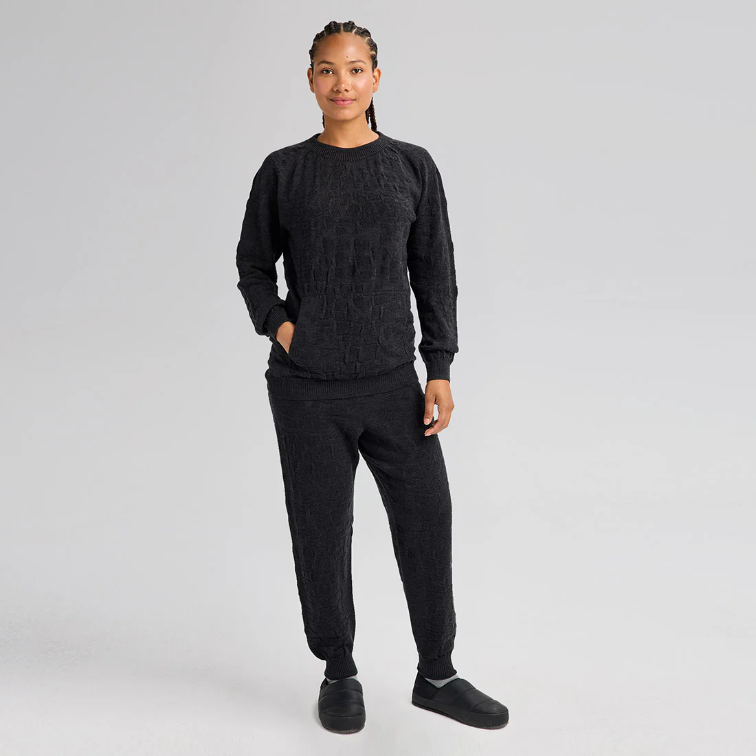 BURTON MINE77 3D Knit Merino Crew - Charcoal - Image 3