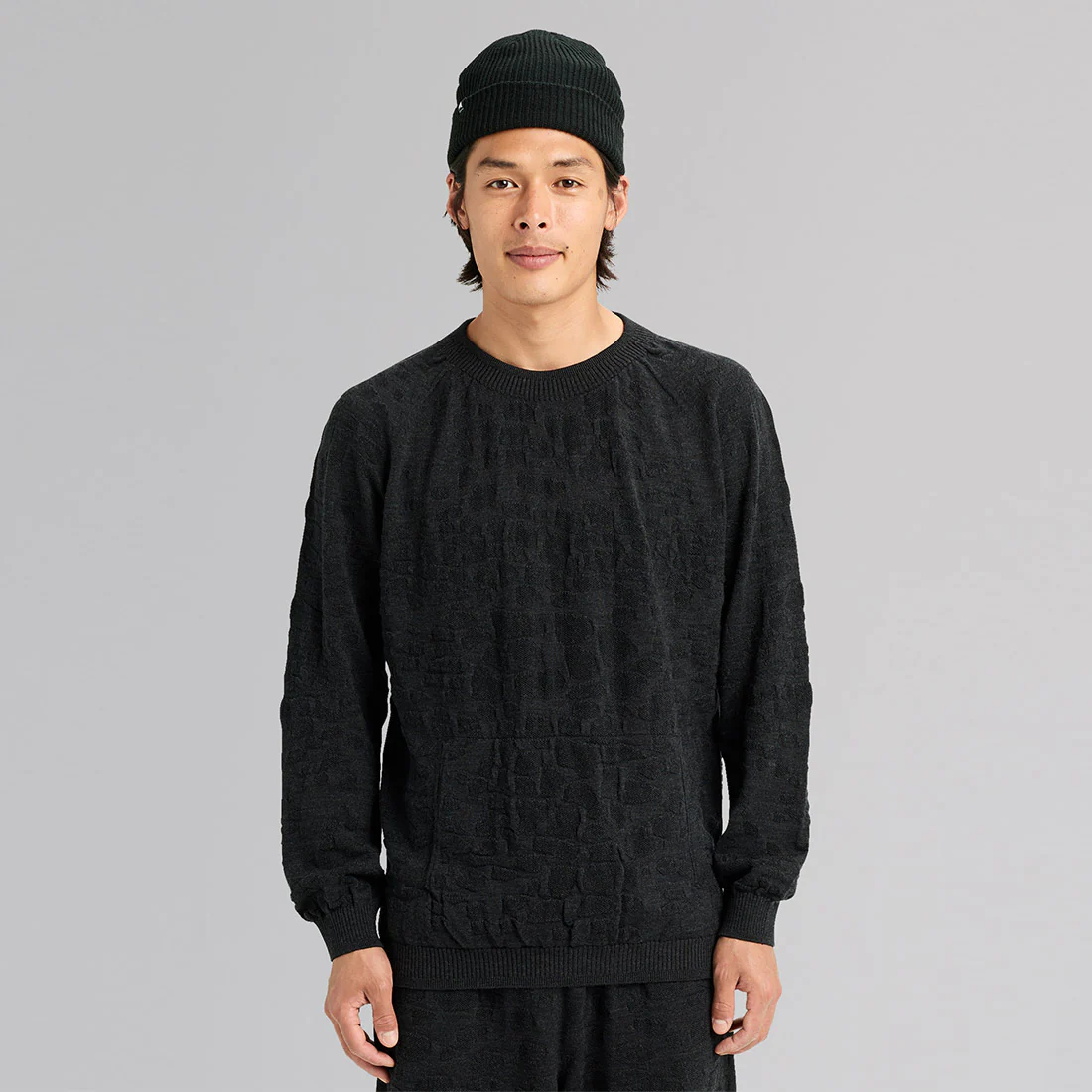 BURTON MINE77 3D Knit Merino Crew - Charcoal - Image 4