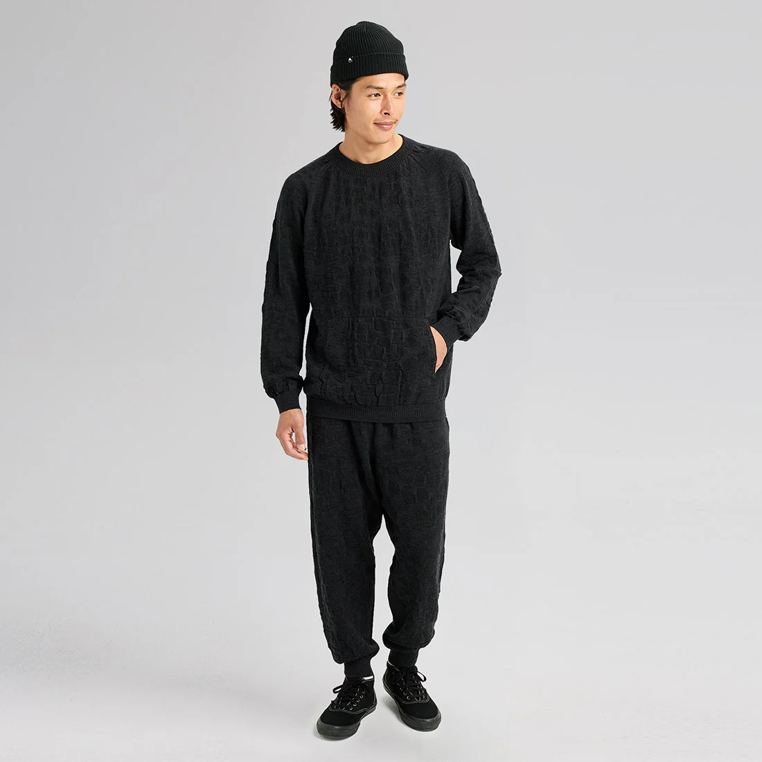 BURTON MINE77 3D Knit Merino Crew - Charcoal - Image 6