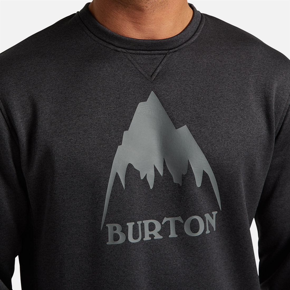 BURTON Oak Crew - True Black Heather - Image 3