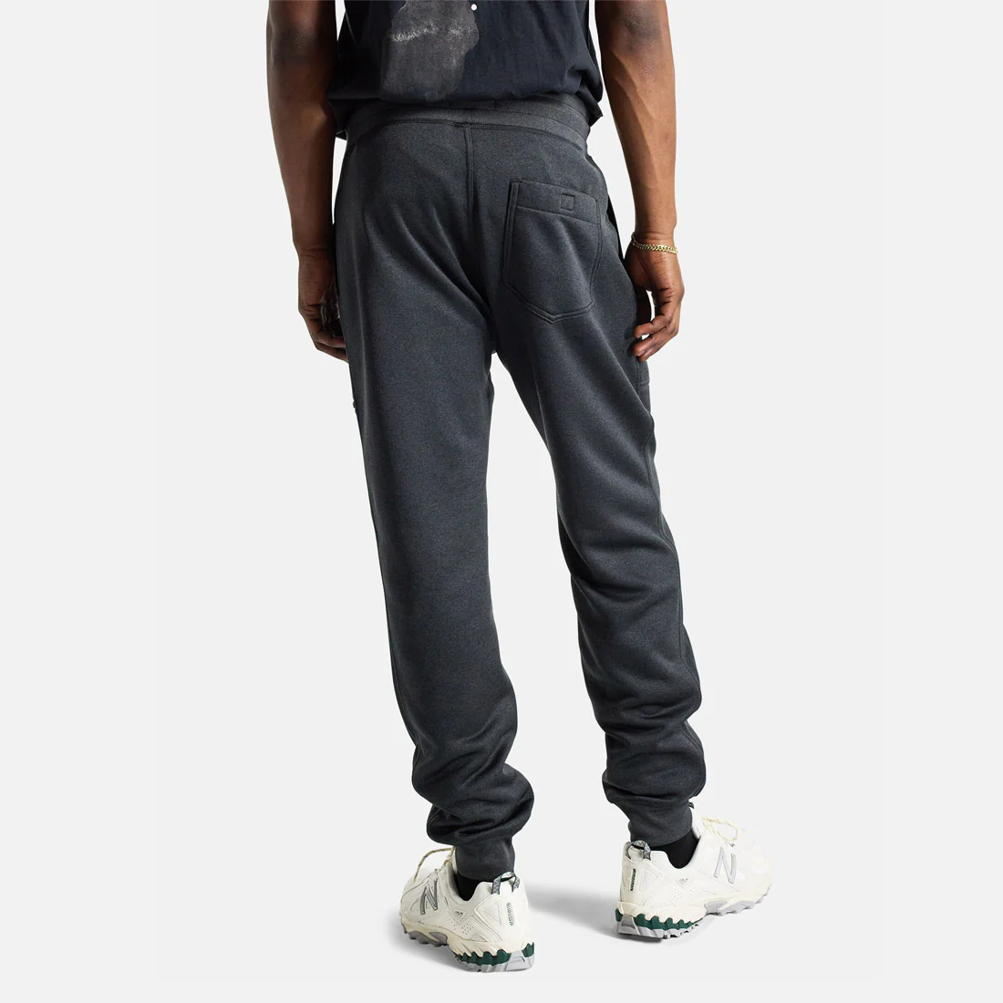 BURTON Oak Fleece Pant - True Black Heather - Image 2
