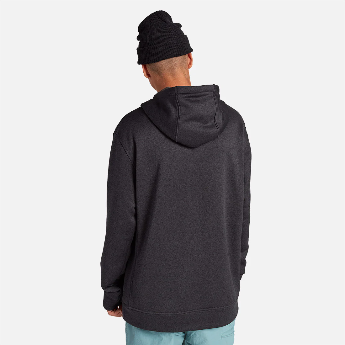 BURTON Oak Pullover Hood - True Black Heather - Image 2