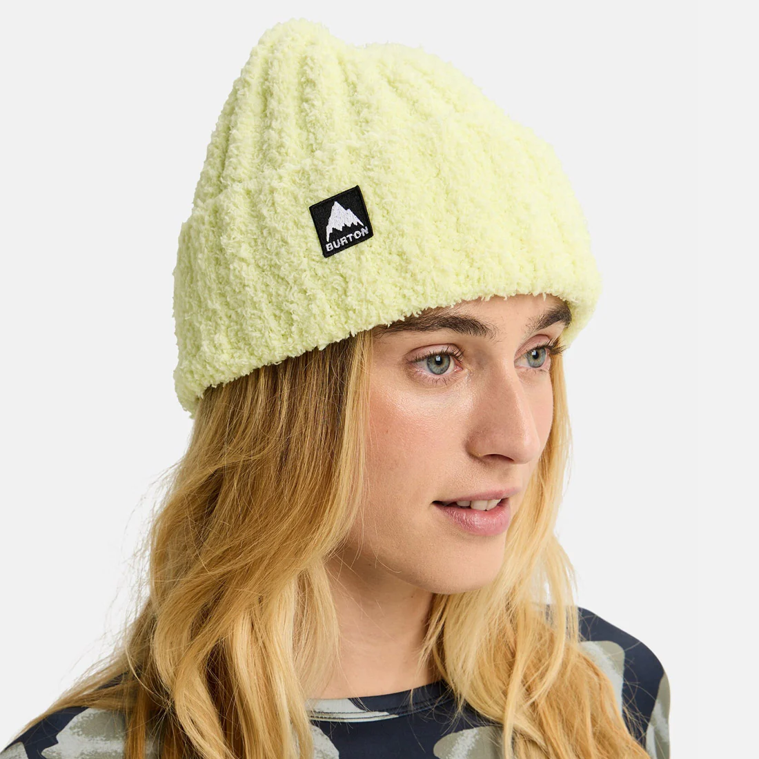 BURTON Plush Beanie - Glow Yellow Green - Image 2