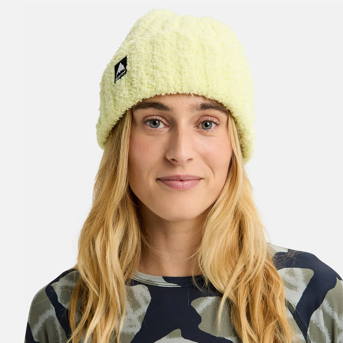BURTON Plush Beanie - Glow Yellow Green - Image 3