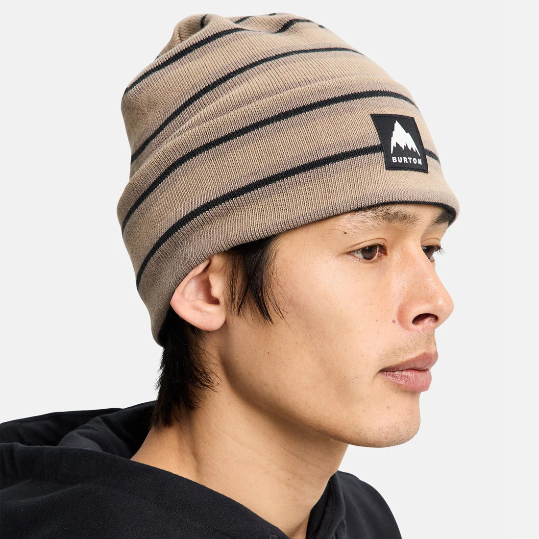 BURTON Recycled Kactusbunch Tall Beanie - Summit Taupe Stripes - Image 2